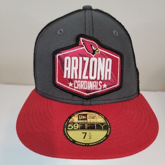 New Era 59fifty Men’s Arizona Cardinals Custom Mesh Fitted Trucker Hat‎ 7½ - Picture 1 of 9